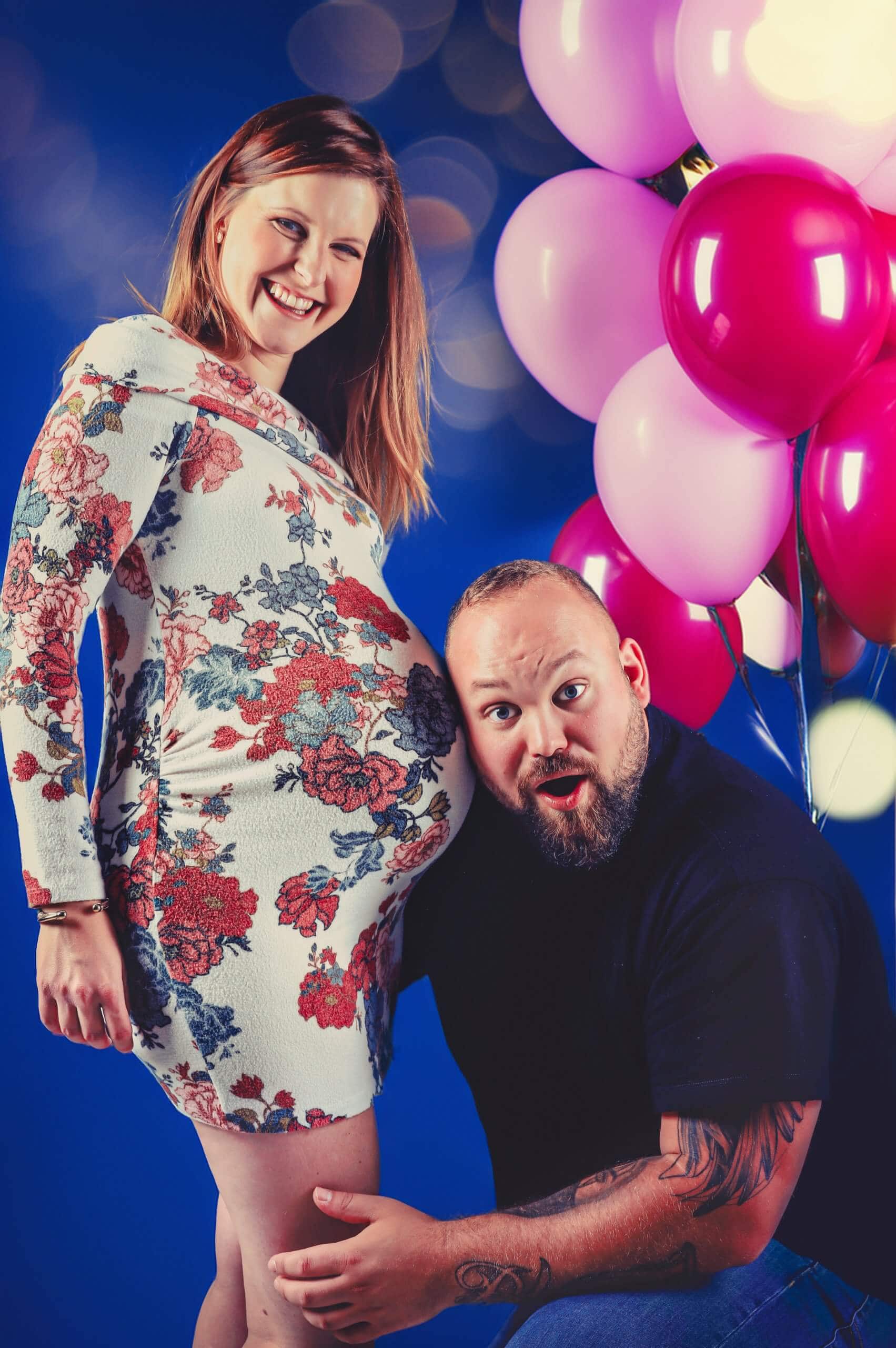 Babybauchfoto Hamburg im Fotostudio