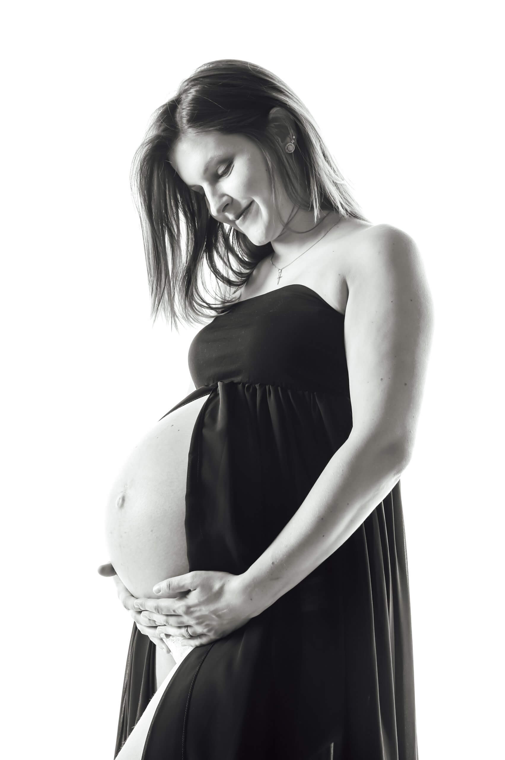 Babybauchfoto Hamburg im Fotostudio