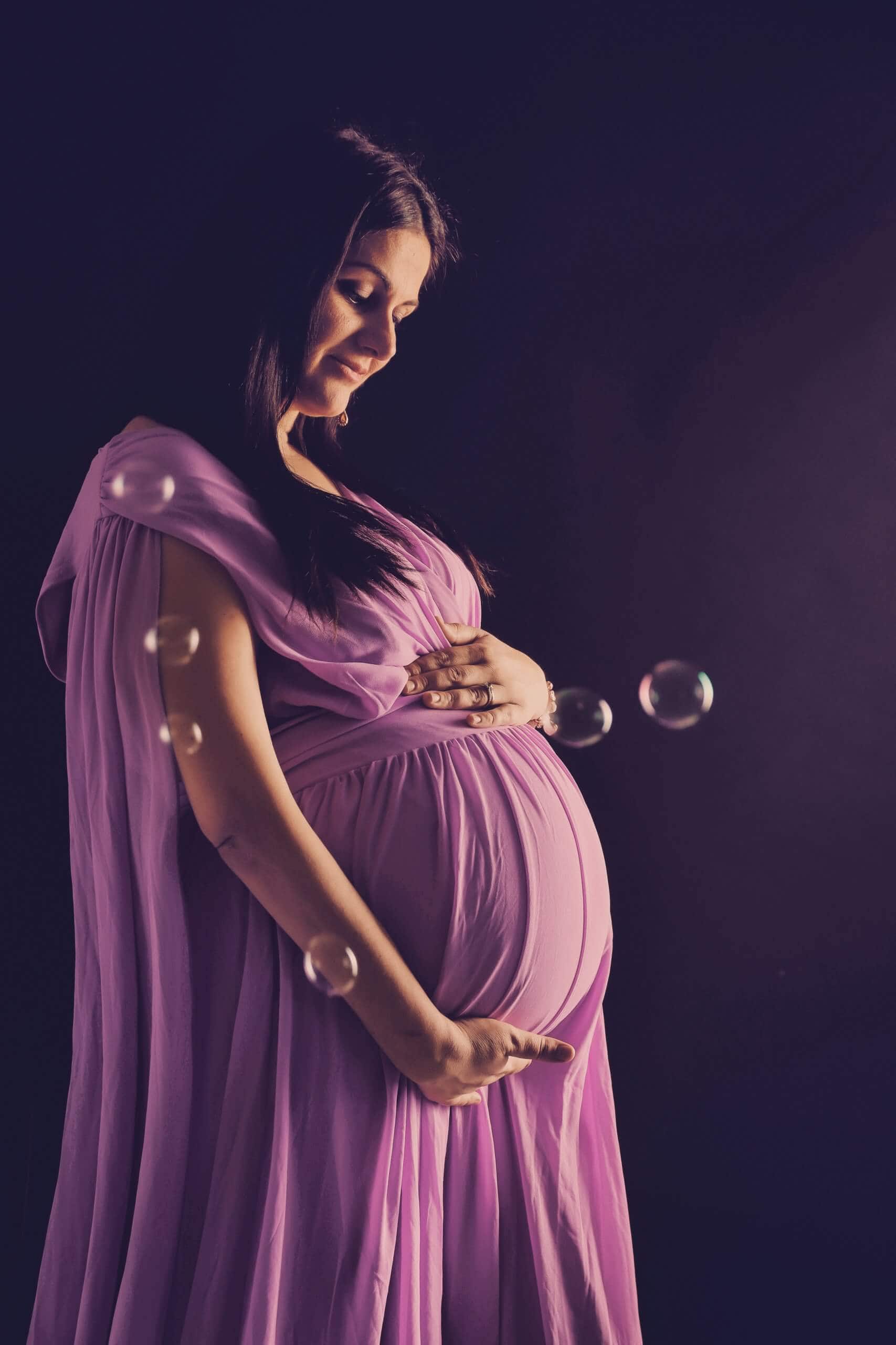 Babybauchfoto Hamburg im Fotostudio